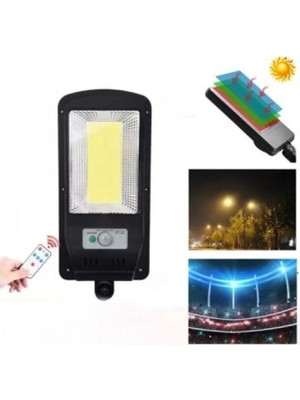 Marsilyan 100 Ledli Güneş Enerjili Kumandalı Hareket Sensörlü Solar Dış Mekan Bahçe Lambası