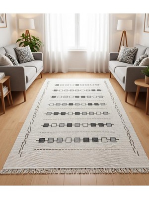 Küçük Kutular Modern Halı Dekoratif Kilim
