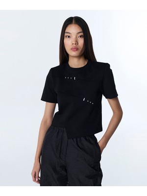 Twist METAL AKSESUARLI ASİMETRİK TİŞÖRT TS1260070090001