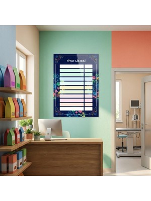 Akıllı Kağıt Yapışkanlı Veteriner Fiyatlistesi  (Model- 15)