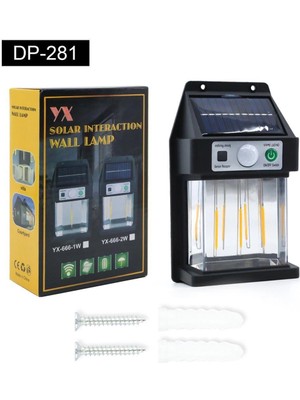 Amazex 3 Ledli Solar Bahçe Lambası