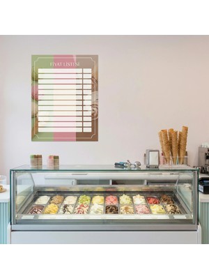 Akıllı Kağıt Yapışkanlı Dondurmacı Fiyatlistesi  (Model- 14)