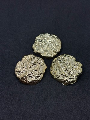 Boncukcu Abla Z.a.r.a Moda Büyük Boy Gold Renk Düğme,kaban,ceket,yelek,elbise  3 Adet 4 CM(BD02)