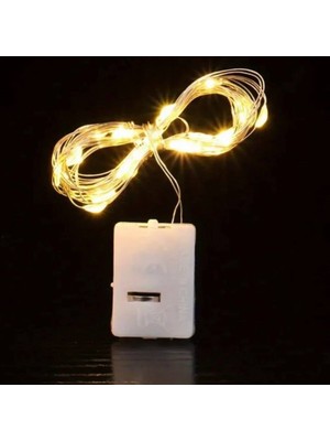 MYK Hediye ve Sanat Atölyesi 1 Metre Peri LED Mini Güç Kutulu Dekoratif LED Piller Dahildir 1 Adet