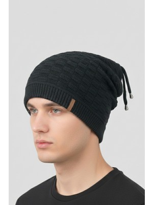 Balkonda Bere İpli Sarkmalı Hip Hop Slouchy Popüler Triko Astarlı Unisex Koyu Antrasit