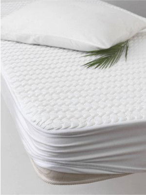 Altınbaşak %100 Pamuk Kapitone Sıvı Geçirmez Fitted Tek Kişilik Alez 100X200