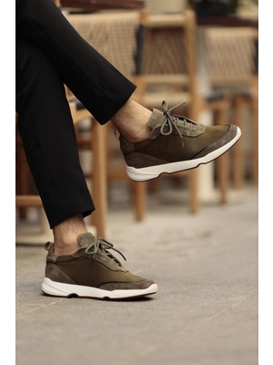 Faruk Balkanas Divorse Model Eva Taban Hafif Ince Deri Sneaker Ayakkabı