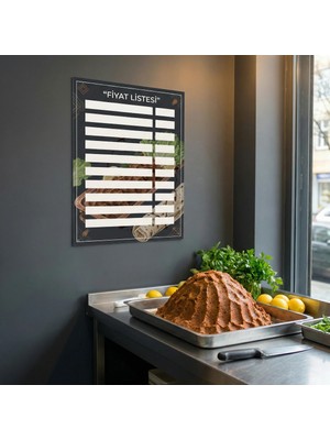 Akıllı Kağıt Yapışkanlı Çiğköfteci Fiyatlistesi  (Model- 13)