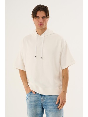 Alexander Gardi Cropped Kapüşonlu Kısa Kollu Sweatshirt