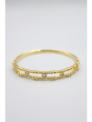 Beta Moda Hub Taşlı Vip Bilezik - Altın