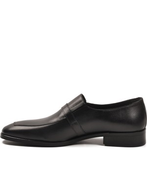 Ayk's Siyah Hakiki Deri Erkek Klasik Ayakkabı Fosco 3262 M