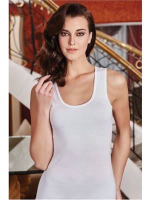 Kit Iç Giyim Berrak 2127 Tekli Kalın Askılı Kadın Atlet