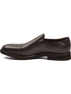 Ayk's Kahve Hakiki Deri Erkek Klasik Ayakkabı 3256 M