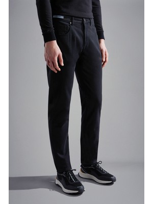 Paul & Shark Erkek Dokuma Kumaş  Normal Bel  Düz Model Siyah Pantolon 14314055-011