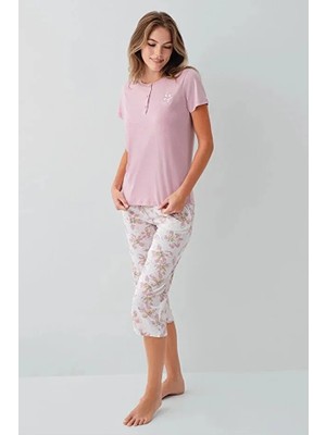 Arnetta Büyük Beden Kadın Kapri Takım 3623