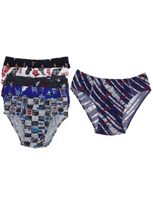 6 Adet Desenli Erkek Çocuk Slip 504