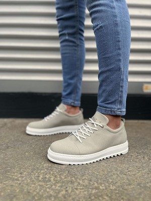 Zapatos JY152 Cool Bağcıklı Süet Erkek Günlük Spor Klasik Ayakkabı Sbt - Gri