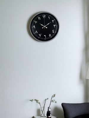 Lowell Home 36 cm Gri Arapça Rakamlı Duvar Saati RSYT-LWL34