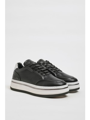 Faruk Balkanas Danilo Model Ithal Taban Natural Deri Sneaker Ayakkabı
