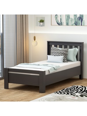 Betroya Optima Karyola Antrasit 190 x 90 cm | Modern ve Dayanıklı Tek Kişilik Karyola