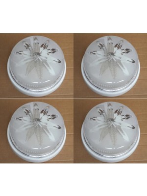 İNWATT Tavan Lambası Glop Armatür. 4lü Avantaj Paket. Wc Tuvalet Banyo Balkon Merdiven Teras