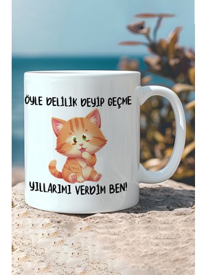 giftkonsept Yıllarımı Verdim Ben Baskılı Komik Hediyelik Kupa Bardak