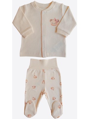 Kitikate Organik Kate Önden Çıtçıtlı 2'li Takım Natural