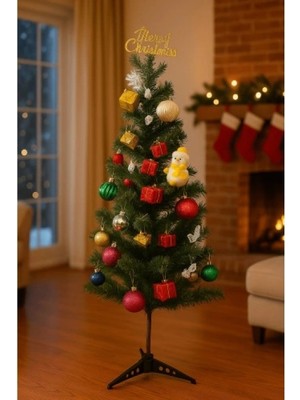 Marsilyan 25 Parça Büyük Boy Yılbaşı Ağacı Süs Seti – Renkli Noel Süsleri, Hediye Kutuları, Toplar ve Figürler