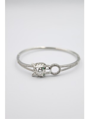 Ne Verelim Size Taşlı Vip Bilezik - Gümüş