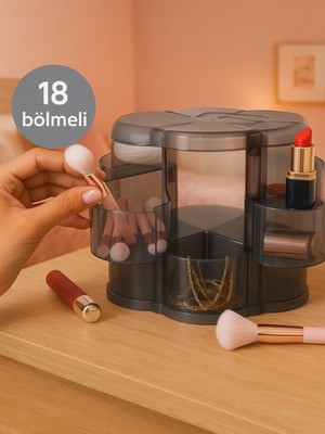 Nesto Home 18 Bölmeli Makyaj ve Takı Düzenleyici Yonca Organizer