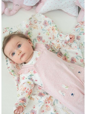 Kitikate Organik Prenses Salopet 2'li Takım Pembe