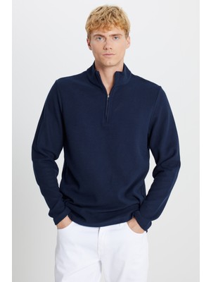 Altınyıldız Classics Pamuklu Slim Fit Dar Kesim Bato Yaka Uzun Kollu Tişört