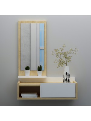 Betroya Maya Beyaz Safirmeşe Aynalı Dresuar