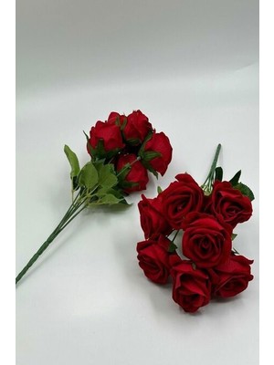 Massaltay 7’li Kadife Gül Demeti – Düğün & Dekor Için Ideal