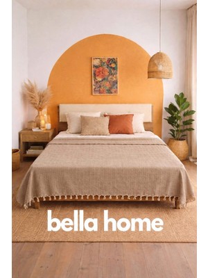 Bella Home Çift Kişilik Natural Tek Pike – 200X230 cm | Doğal Görünümlü | Hafif & Nefes Alabilir