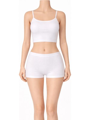 Belpa Likralı Kadın Mini Şort, Kadın Boxer, Kadın Iç Giyim Boxer %95 Pamuk %5 Likra