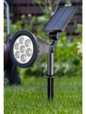 Marsilyan Solar LED Bahçe Lambası 7 Ledli RGB Işık – Güneş Enerjili Kazıklı & Duvar Montajlı Çim Lambası