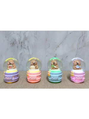 Marsilyan Kapibara Tasarımlı Işıklı Kar Küresi