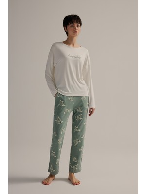 Hays Kadın Viskon Uzun Kollu Pijama Takımı