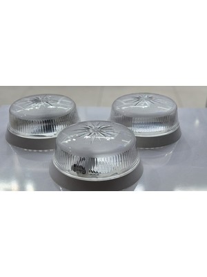 İNWATT Sıva Üstü Plastik Tavan Glop Armatür Tek Duylu 3 Adet