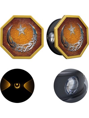 Amazex 3000K Ayyıldız Hilal Dekoratif LED Duvar Aplik (4767)