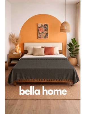 Bella Home Çift Kişilik Natural Tek Pike – 200X230 cm | Doğal Görünümlü | Hafif & Nefes Alabilir