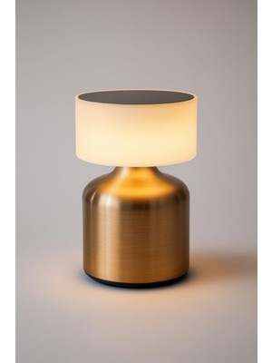 Peanelife Geniş Başlıklı Dokunmatik Şarjlı Masa Lambası