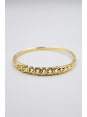 Beta Moda Hub Taşlı Vip Bilezik - Altın