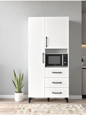 Kuzeylife Elite Beyaz Mutfak Dolabı