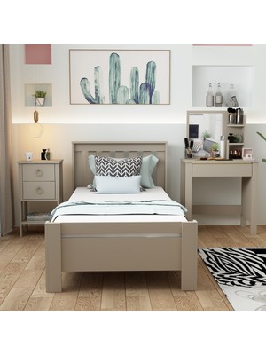 Betroya 3 Set Yatak Odası Takımı Kumtaşı Optima Gupse Cevher