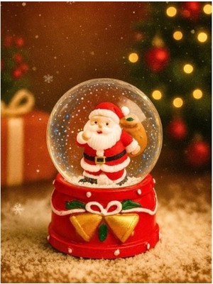 Marsilyan Yeni Yıl led Işıklı Hediye Torbalı Noel Baba Kar Küresi – Yılbaşı Temalı Dekoratif Süs 47