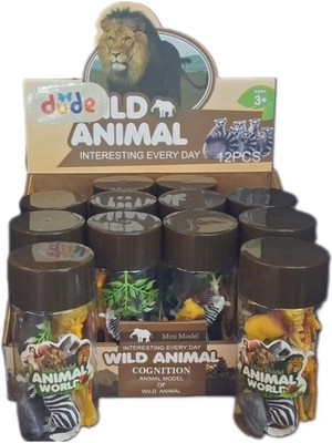 Seher Silindir Kutuda 8 Parça Vahşi Hayvanlar Fiğür Seti 7200