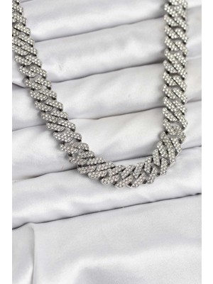 Pirinç Cuba Chain Gurmet Model Kolye - TJ-BKO10809