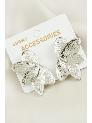 İlkyaz Fashion Yaprak Trend Metal Küpe